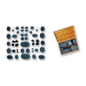 30 Hand Polished Basalt Stones Deluxe Set