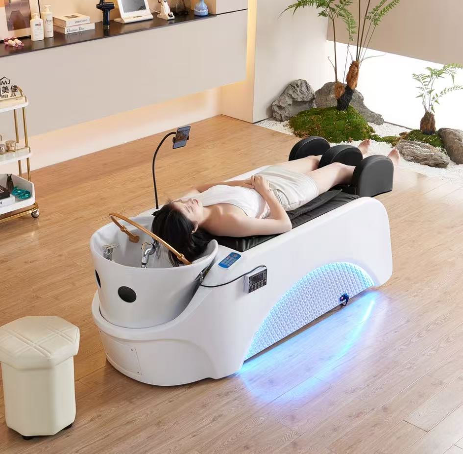 Japanese/Korean Head Spa Shampoo Bed with Full Body and Leg Massage(Arm or Armless) - Image 16