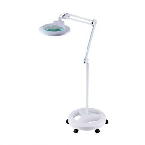 (Round 8 and or 5 Diaptor) Magnifying lamp / interchangeable lens/ dimmer light w/stand