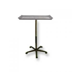 Stainless Tray w/Stand and Wheels in Silver