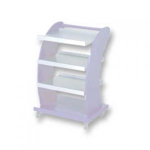 Wood Trolley with 4 shelves (Comes Assembled)