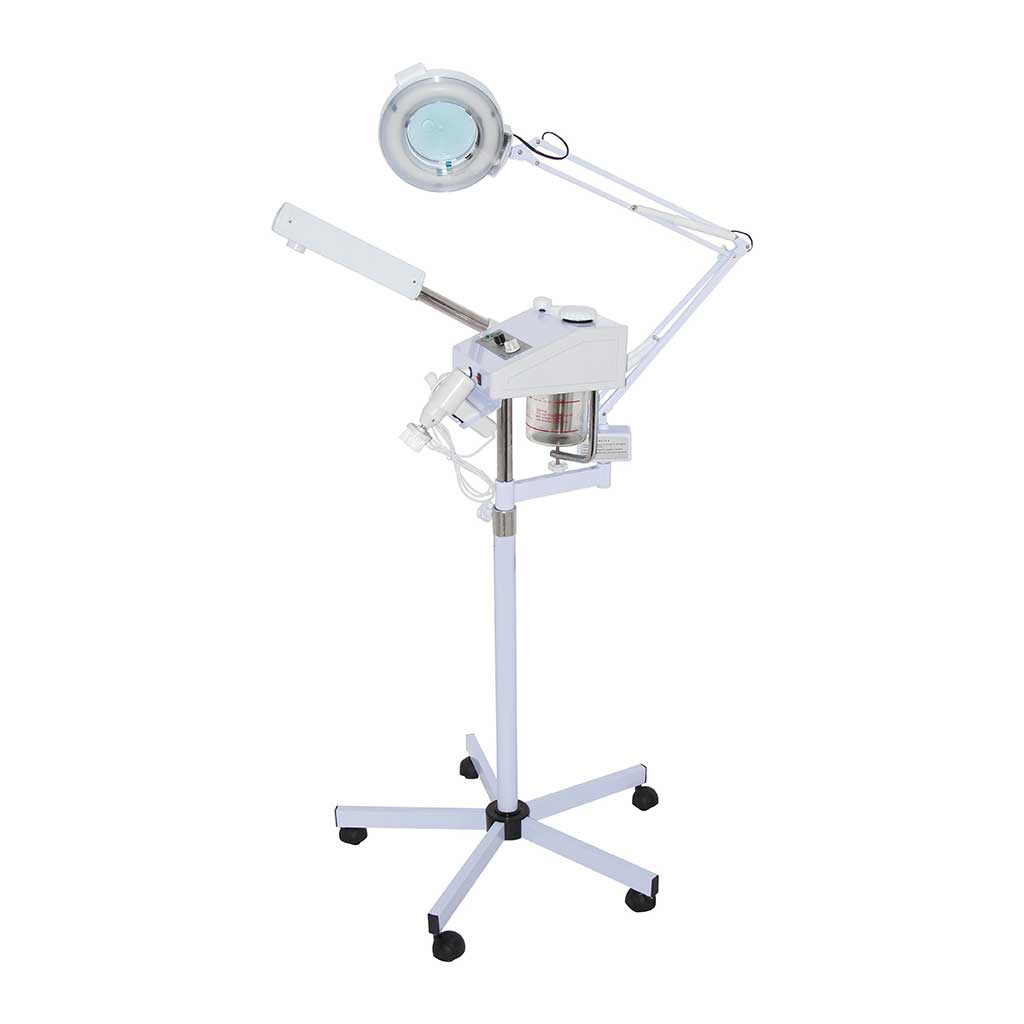 Aroma Ozone Facial Steamer w / brush & Magnifying Lamp